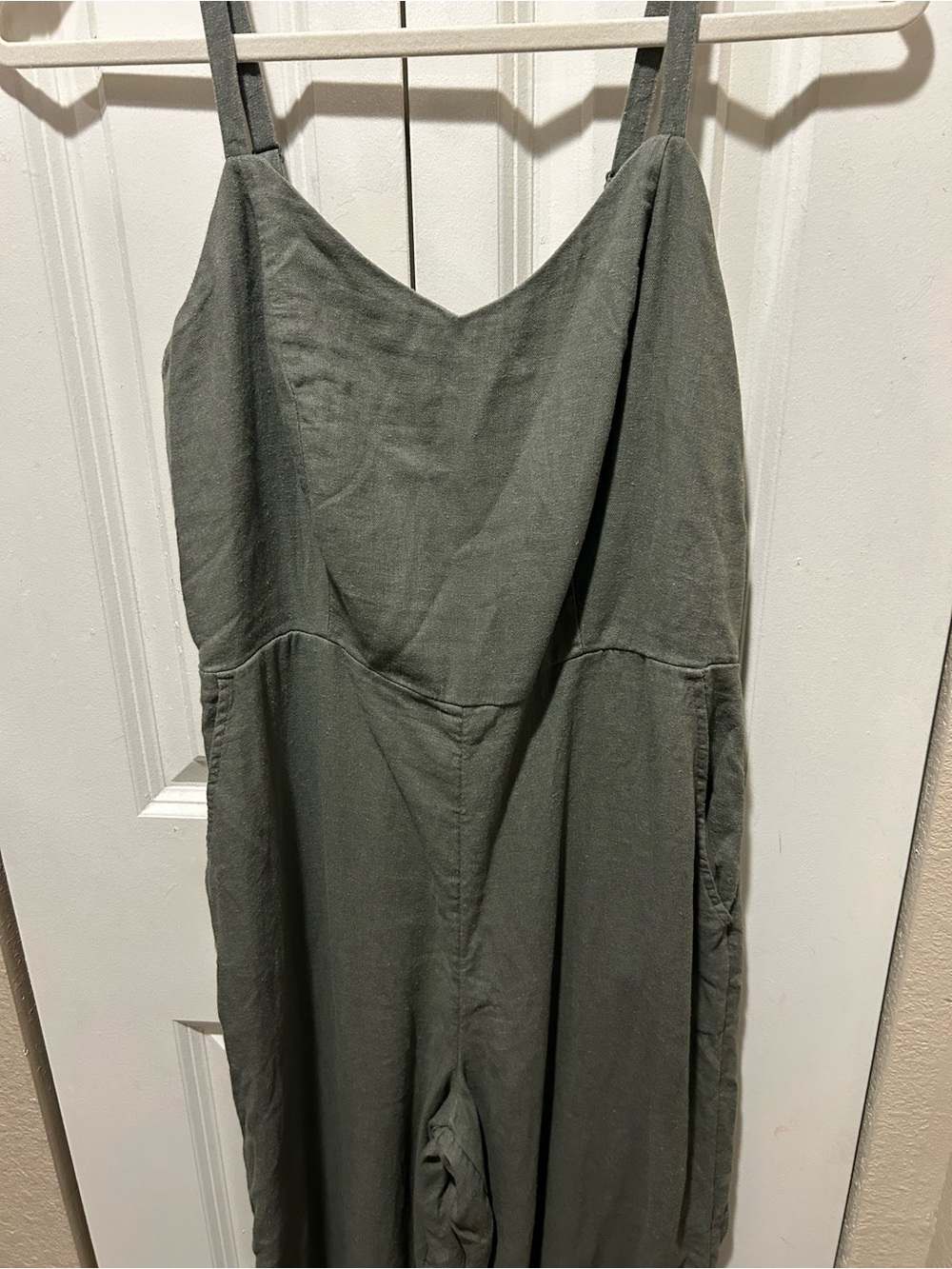 NWT Old Navy Linen Blend Wide Leg Crop Jumpsuit , size SPetite - Picture 6 of 8